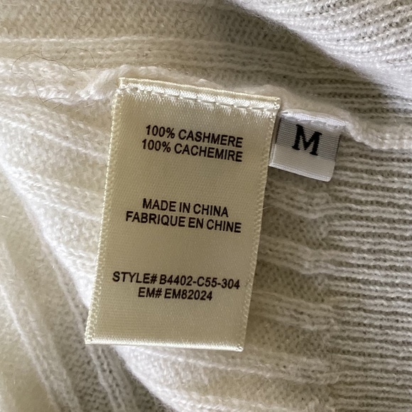 Bella Dahl 100% Cashmere Drawstring Hoodie Sweater Cropped Oversized NWOT - Picture 9 of 15